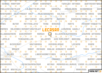 map of Le Casan