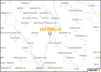 map of Le Caselle