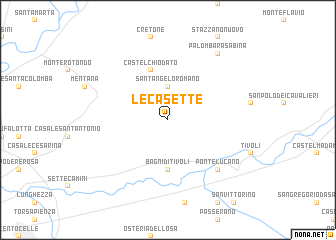 map of Le Casette