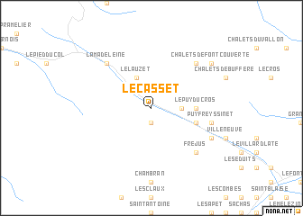 map of Le Casset