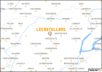 map of Le Castellard
