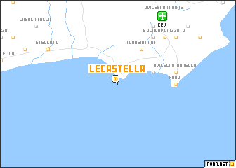 map of Le Castella