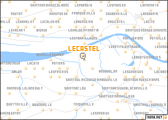 map of Le Castel