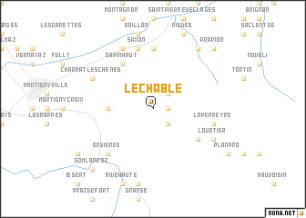map of Le Châble