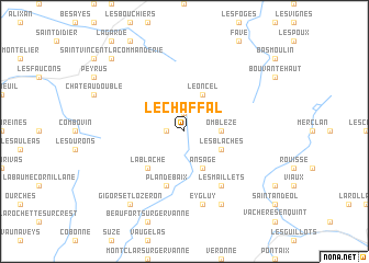 map of Le Chaffal