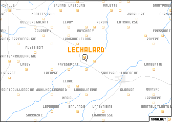 map of Le Chalard