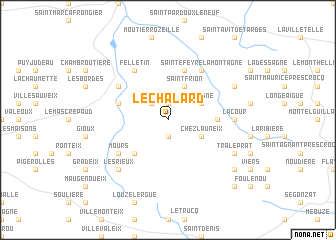 map of Le Chalard