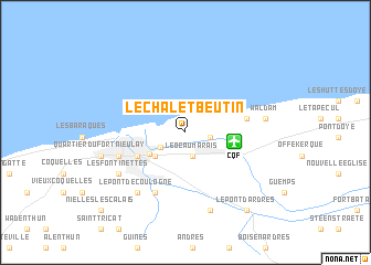 map of Le Chalet Beutin