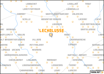 map of LʼÉchalusse