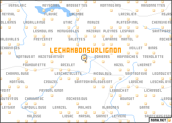 map of Le Chambon-sur-Lignon