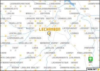 map of Le Chambon