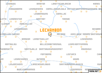 map of Le Chambon