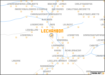 map of Le Chambon