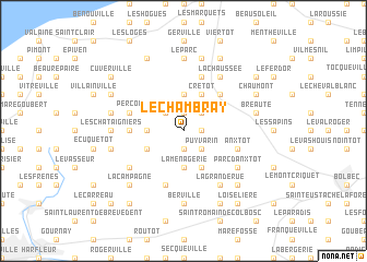 map of Le Chambray