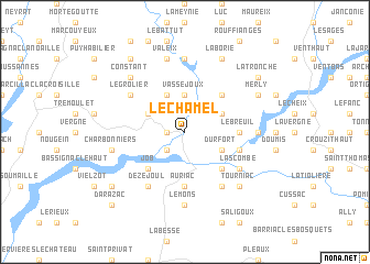 map of Le Chamel