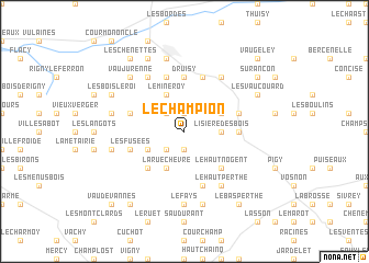 map of Le Champion