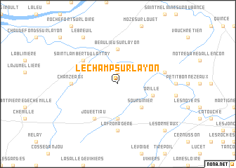 map of Le Champ-sur-Layon