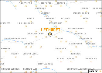 map of Le Chânet
