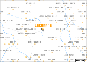 map of Le Charme