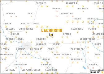 map of Le Charnai