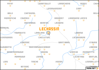 map of Le Chassin