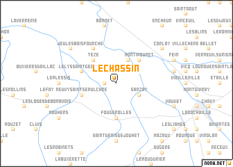 map of Le Chassin