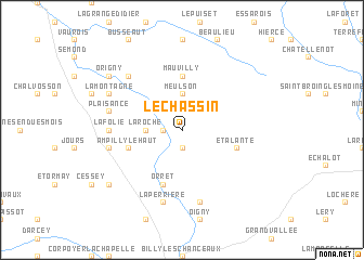 map of Le Chassin