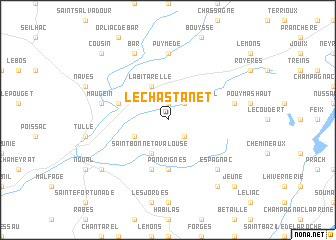 map of Le Chastanet