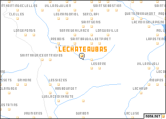map of Le Château Bas