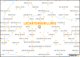 map of Le Château Gaillard