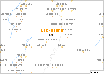 map of Le Château