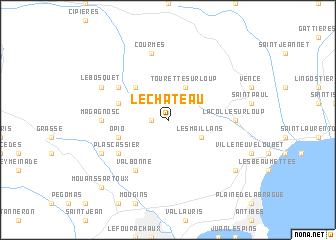 map of Le Château