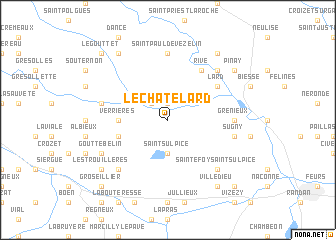 map of Le Châtelard