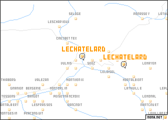 map of Le Châtelard