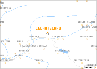 map of Le Châtelard