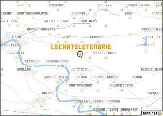 map of Le Châtelet-en-Brie