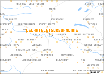 map of Le Châtelet-sur-Sormonne