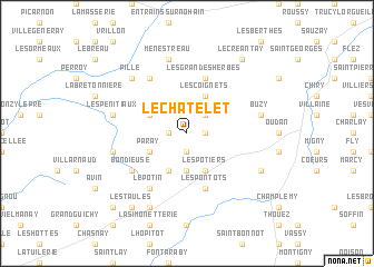 map of Le Châtelet
