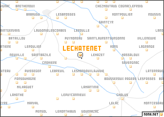 map of Le Châtenet