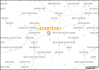 map of Le Châtenet