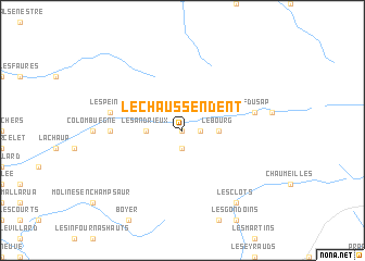 map of Le Chaussendent