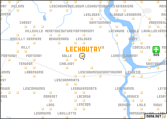 map of Le Chautay