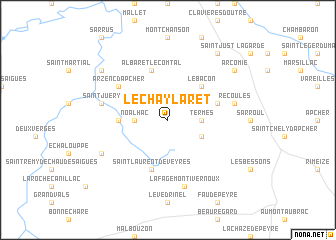 map of Le Chaylaret