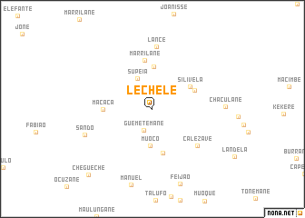 map of Lechele