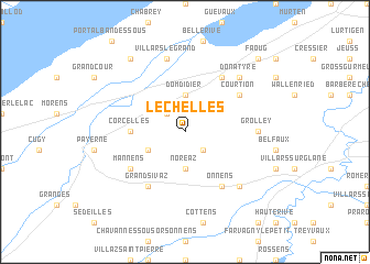 map of Léchelles