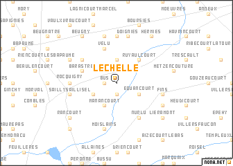 map of Léchelle