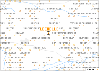 map of Léchelle