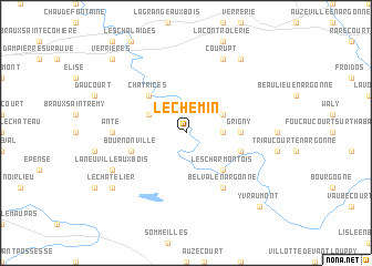 map of Le Chemin