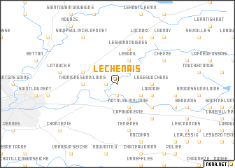 map of Le Chenais