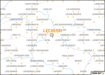 map of Le Chênai